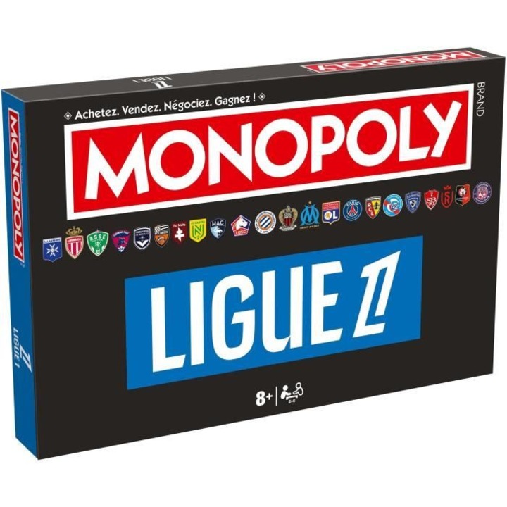 Monopoly Ligue 1 társasjáték, Winning Moves, Francia foci, 2-6 játékos