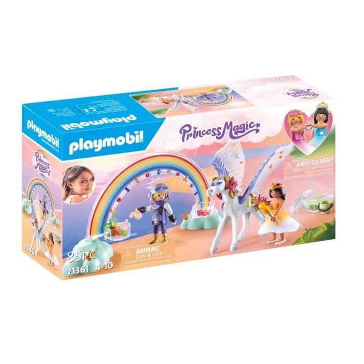 Фигурка Playmobil, летящ кон, комплект с принцеса и рицар, многоцветен, за възраст над 4 години