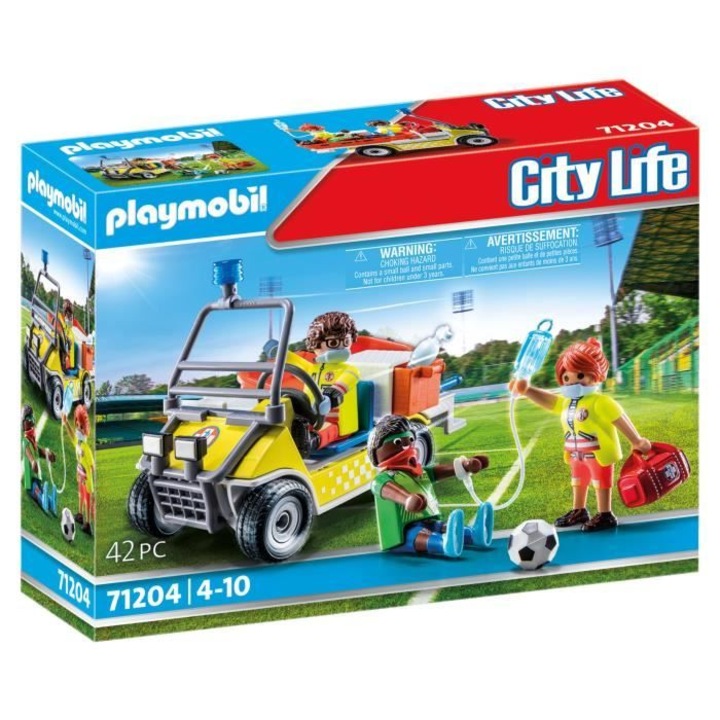 Фигурки на Playmobil, комплект City Action Les Subcutors, спасително превозно средство