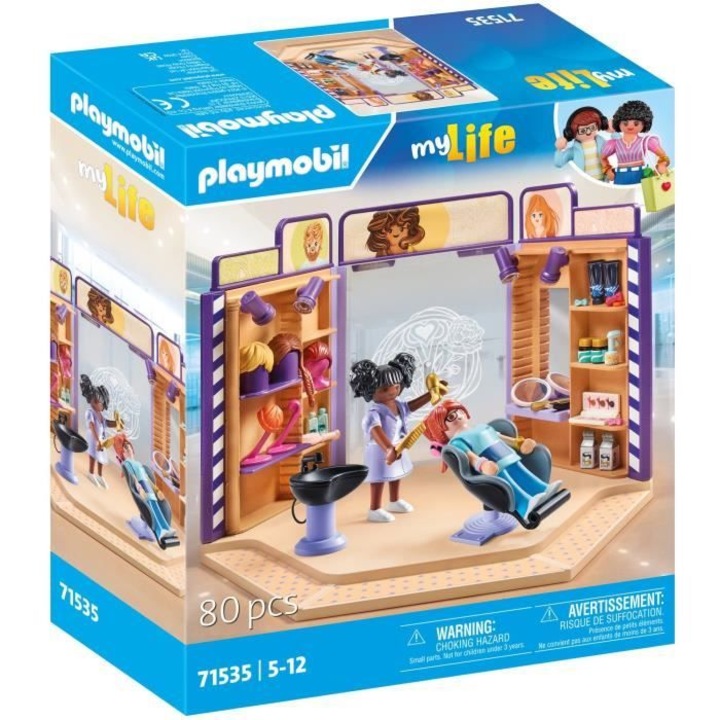 Комплект фигурки, Playmobil, Фризьорски салон, 71535