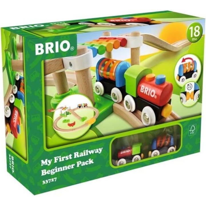 BRIO WORLD Játékvonat szett, sínnel, 18 hónapos kortól