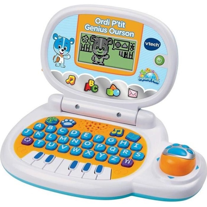 Interaktív gyerekjáték, Vtech, Ordi P'tit Genius Kék medve