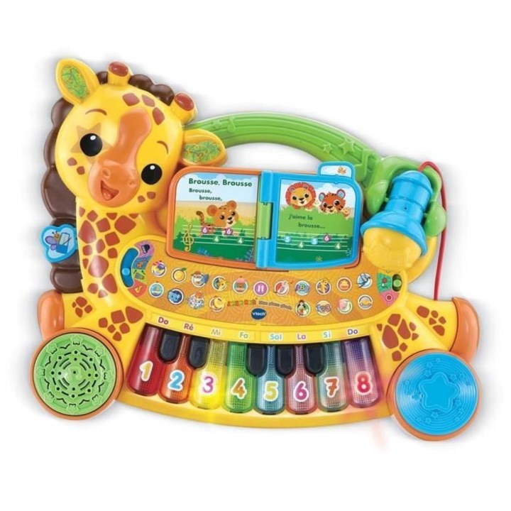 Vtech babazongora, Jungle Rock modell, interaktív funkciók, többszínű.