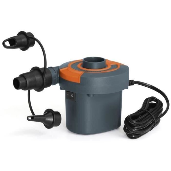 Bestway Sidewinder elektromos pumpa, 490 l/perc, hálózati adapterrel és autós szivargyújtóval