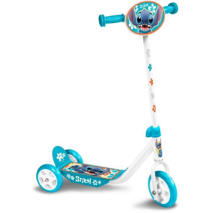 Disney roller, 3 kerék, állítható magasság, nagy csúszásgátló platform, többszínű