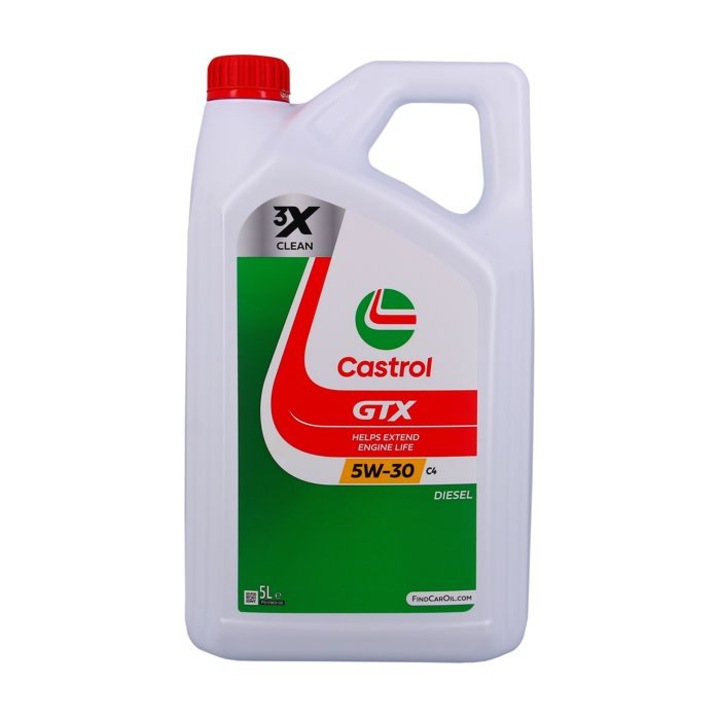 Ulei motor Castrol GTX, 5W-30 C4, 5L