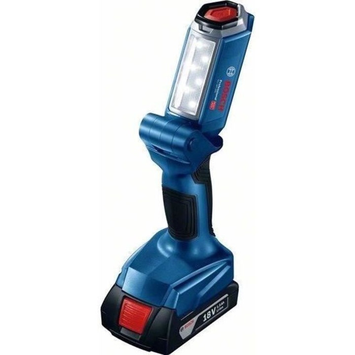 Lampa de lucru fara fir Bosch Professional GLI 18V-300, 300 lumeni, fara baterie si incarcator
