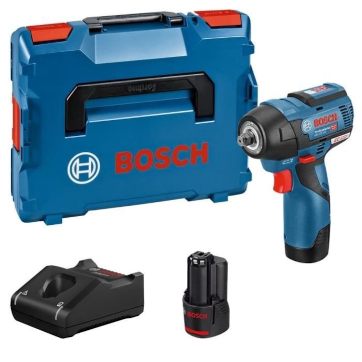 Ударен гайковерт Bosch Professional GDS 12V-115, 2 x 3.0Ah батерии, L-BOXX