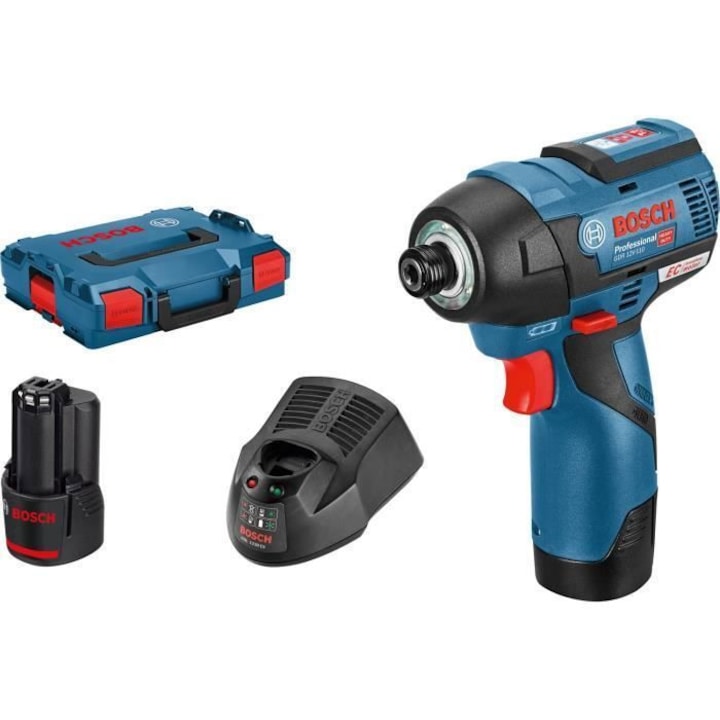 Отвертка Bosch Professional GDR 12V-110, 2 батерии 3.0Ah, комплект, в L-BOXX