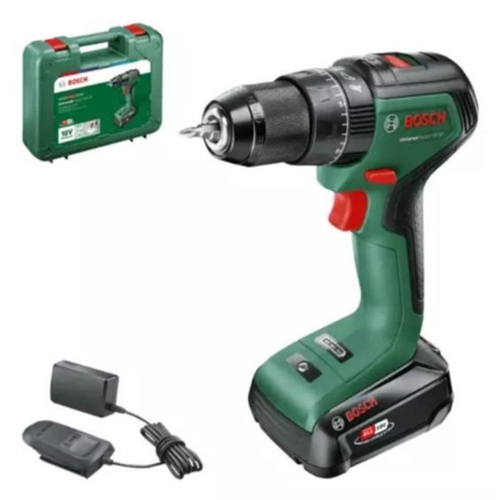 Винтоверт Bosch UniversalImpact 18V60, 1x2.0Ah батерия, зарядно устройство AL 18V-20