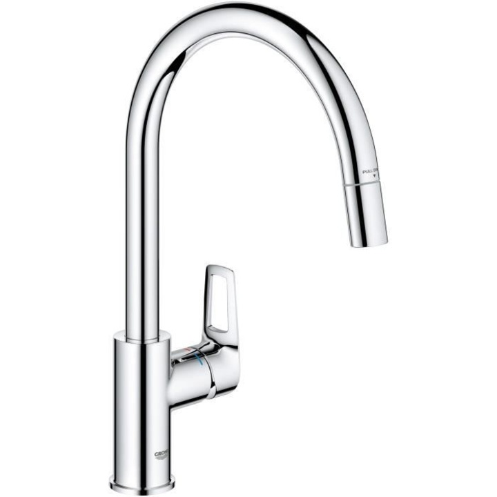 Санитарен смесител, GROHE, StartLoop, хром, с прибиращ се аератор