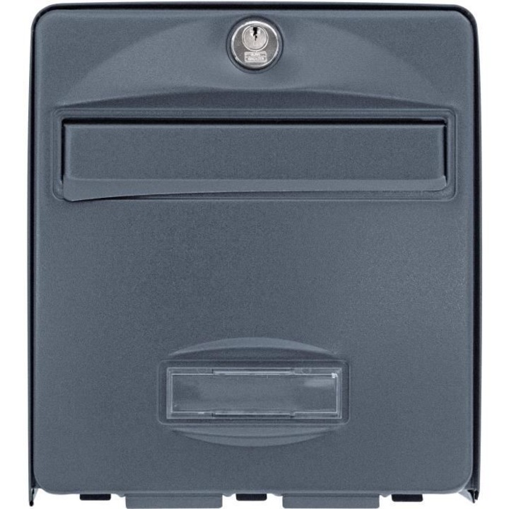 BARRITOS Balthazar kerti postaláda, 2 ajtós, horganyzott acél, teljes nyitás, antracit