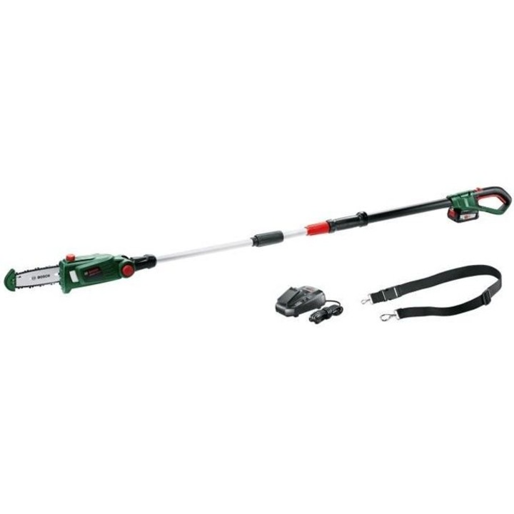 Bosch 18 kerti metszőolló, 1 db 18V-2.5Ah akkumulátor, 15 cm