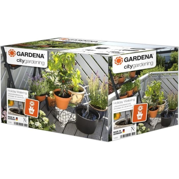 Set complet de udare Gardena, capacitate maxima 36 plante, waterproof, programabil
