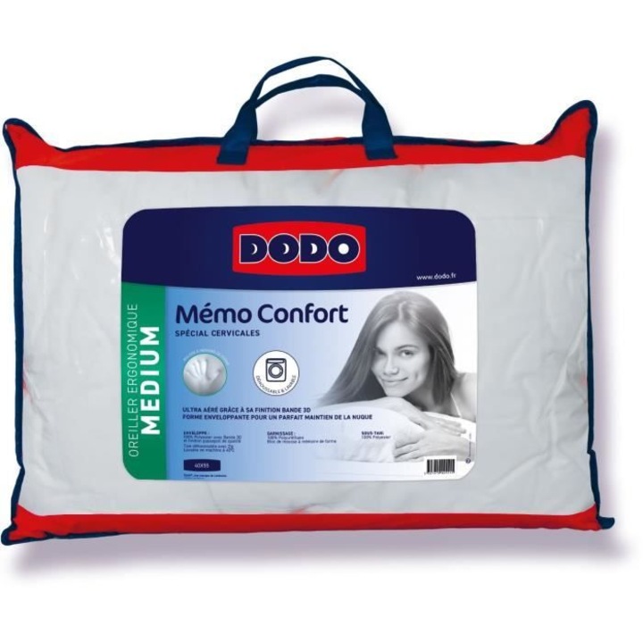 Perna Dodo Memo comfort, 40x55cm, fehér