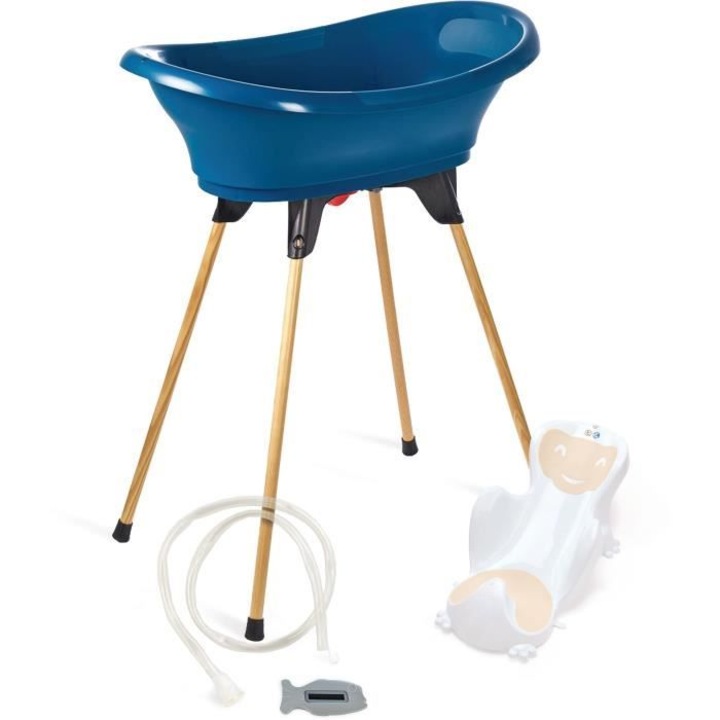 Cada pentru bebe, Thermobaby, VASCO 5 in 1, albastru ocean, set