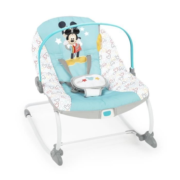 Шезлонг Disney Baby Mickey, еволюционен, 61x86x71см, син, за новородени