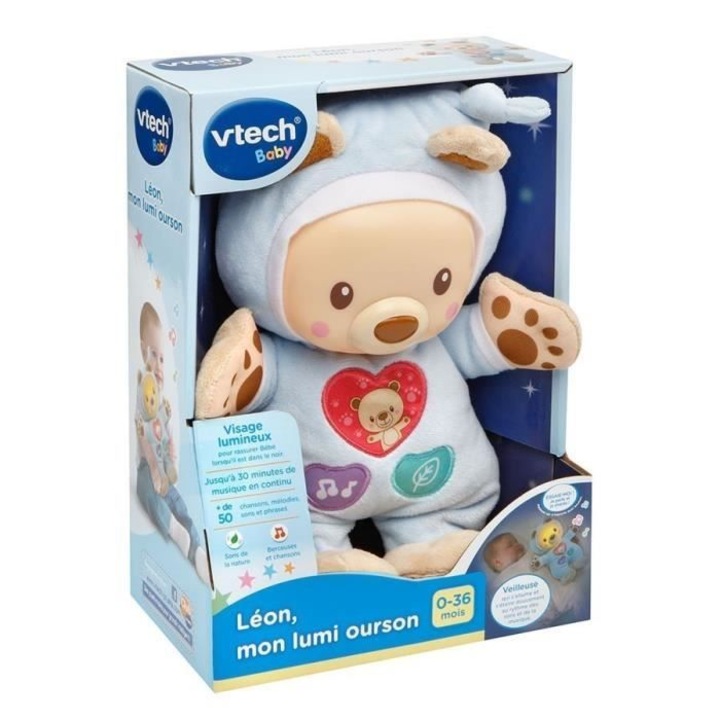 Interaktív bébijáték, Vtech Baby, Leon maci