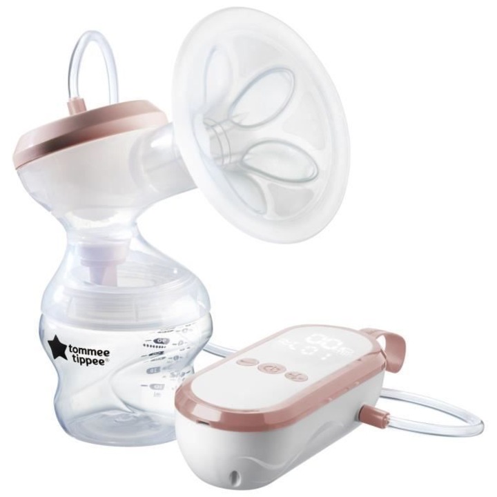 Tommee Tippee elektromos mellszívó, USB-ről tölthető, csendes, hordozható, cumisüveggel