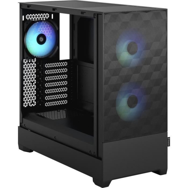 Кутия за компютър, Fractal Design, Pop Air RGB, черна, закалено стъкло
