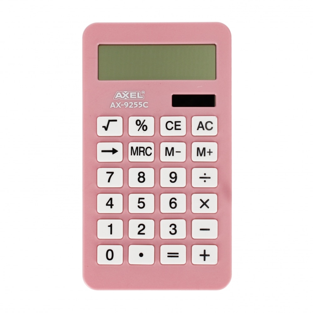 Calculator Euro-Trade AX-9255C, roz, 10x17x1cm, pentru copii 3+ - eMAG.ro