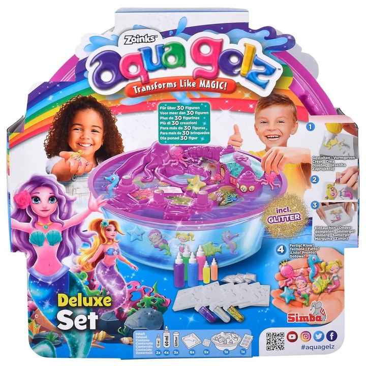 Aqua Gelz szett. Varázslatos sellők, Simba, többszínű