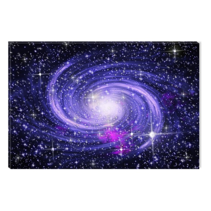 Картина DualView Startonight Blue Galaxy, светеща в тъмното, 80 x 120 см