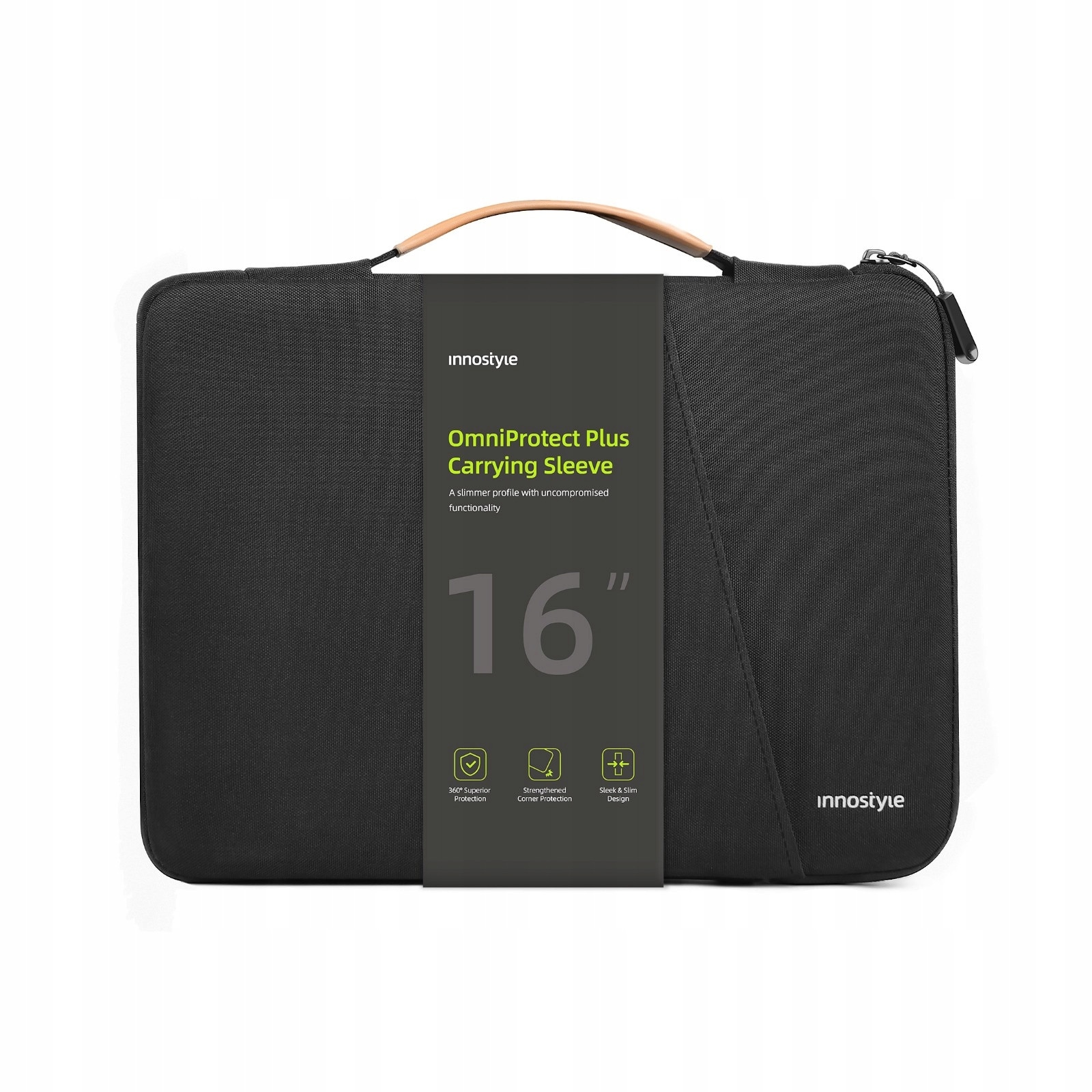 Geanta laptop, Innostyle, impermeabila, neagra, 39x28x4cm, pentru laptopuri de pana la 16"