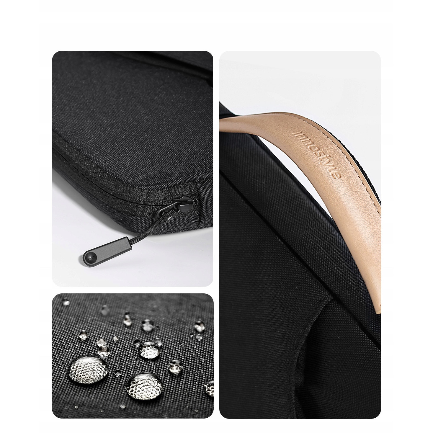 Geanta laptop, Innostyle, impermeabila, neagra, 39x28x4cm, pentru laptopuri de pana la 16"