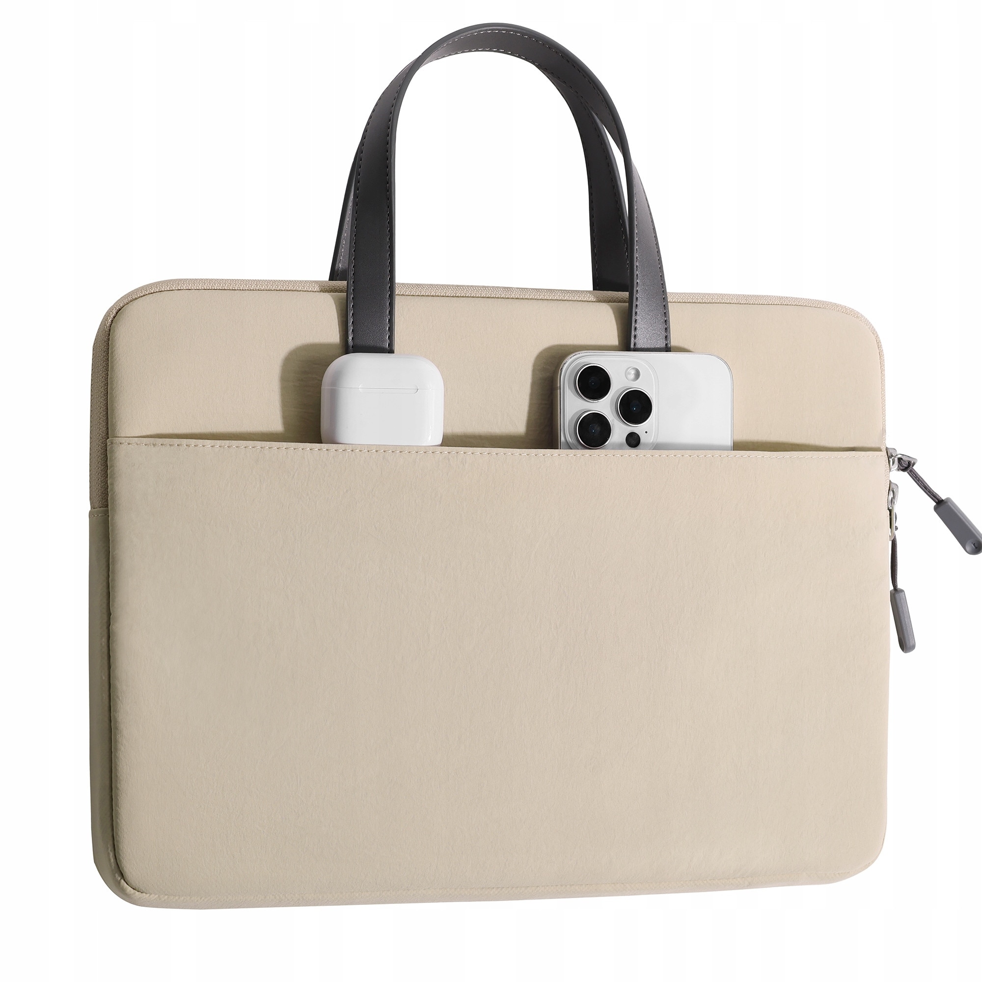 Geanta laptop CarryLite Slim, 15.6", waterproof, bej, set 1x