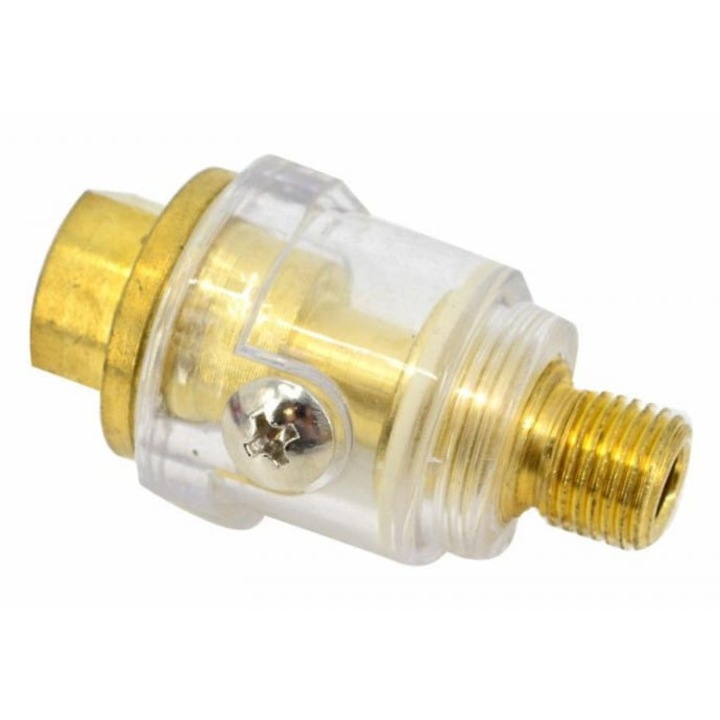 Pneumatikus adapter 1/4" Mini, AwTools, 5ml, 0-8bar, 55mm