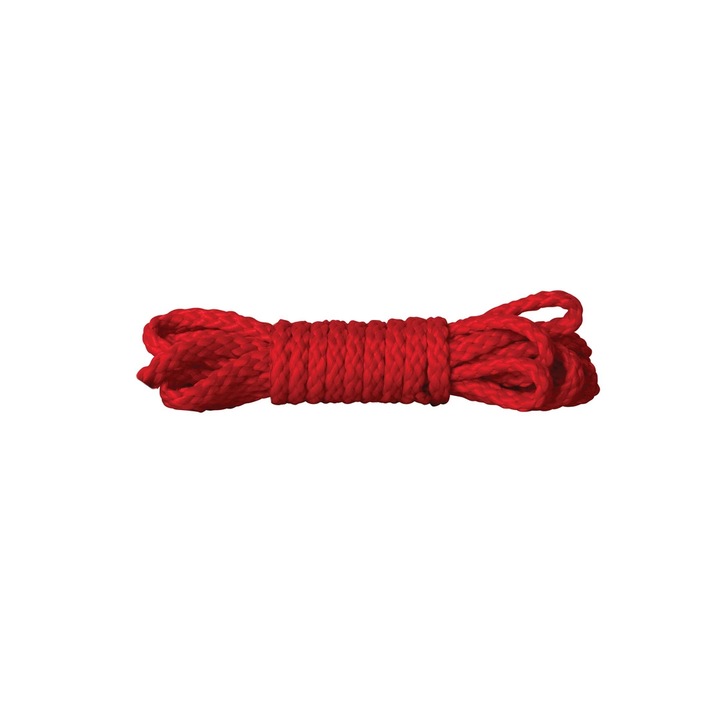 Sfoara de legare Mini Kinbaku 1,5 m, Ouch!, poliester, negru