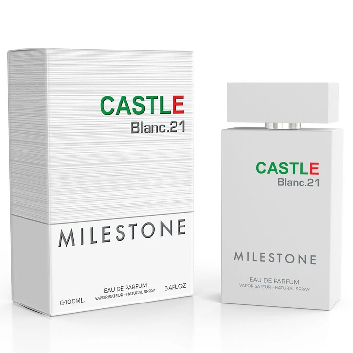 Milestone Castle Blanc.21 (Pour Homme) 100 ml, Eau de Parfum, EDP