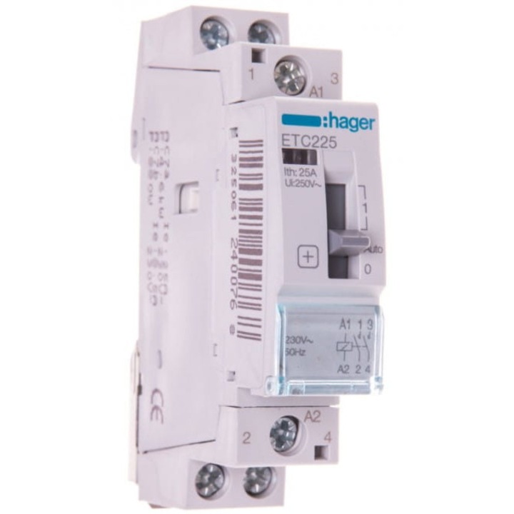 Contactor tarifar cu comanda manuala 25A 2Z 0R 230V AC ETC225 - eMAG.ro