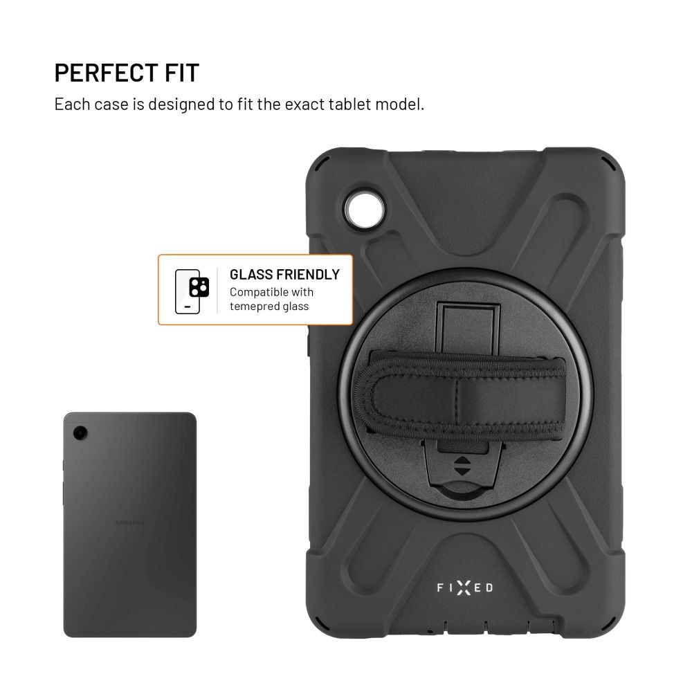 Husa armor FIXED Rugged Tab pentru Samsung Galaxy Tab A9+, black