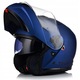 Casca moto LS2 FF908 STROBE II, sistem Pinlock, albastru mat, 57-58cm