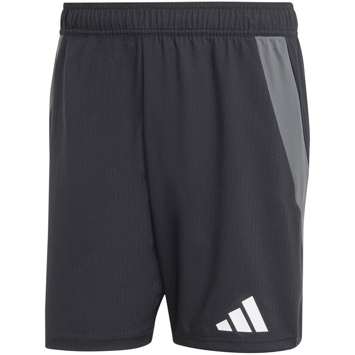 Pantaloni scurti sport barbati Adidas Tiro 24 Competition, poliester, gri/negru