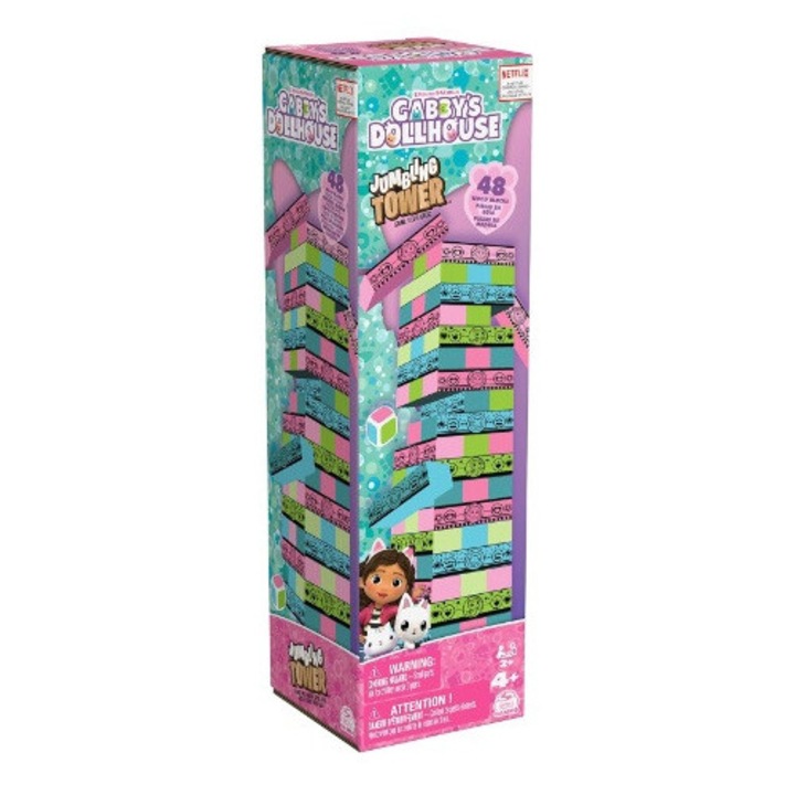 Társasjáték, SPIN GABI, wieza, 48 elem, többszínű