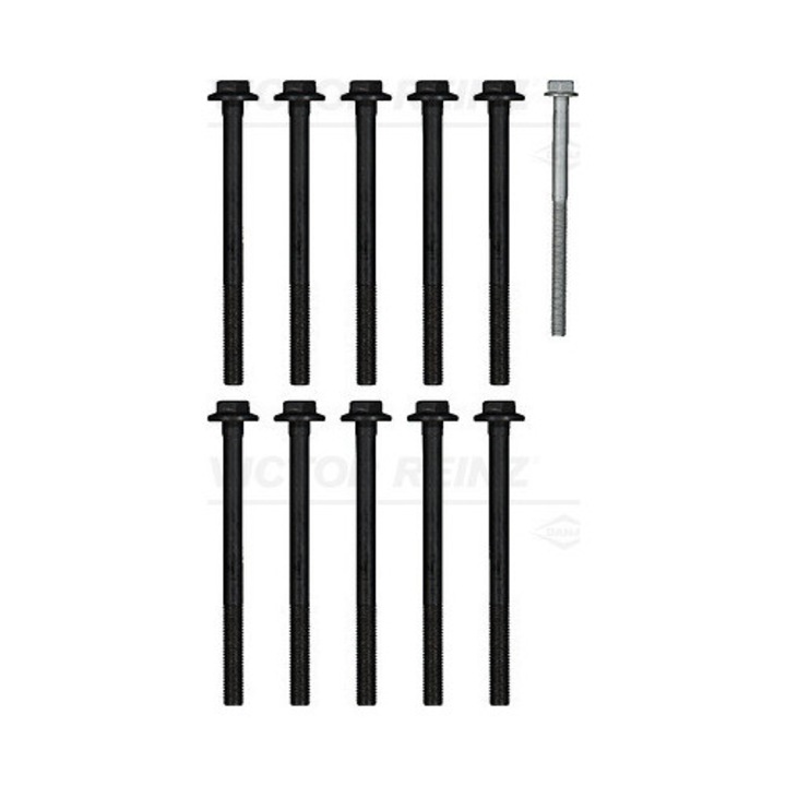 Victor Reinz hengerfejcsavar készlet, 14-10030-01, acél, M11x143mm, hatszögletű, 11 darab