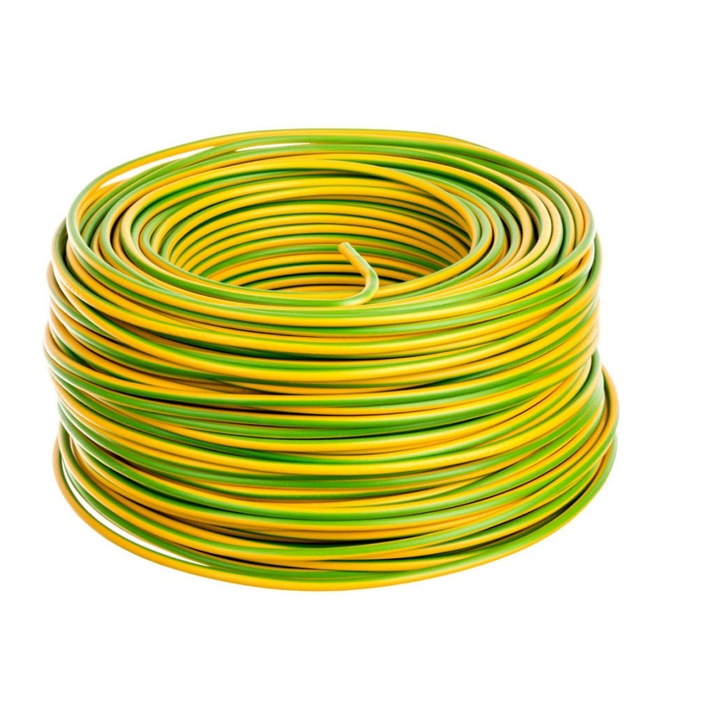Cabluri electrice Helukabel H07V-K, 2,5mm², verde-galben, 195m, set 100m