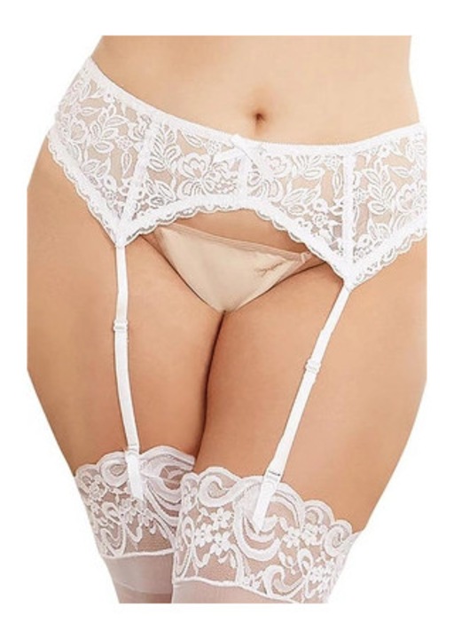 Harisnyatartó öv, Dreamgirl, szexi, fehér, szett