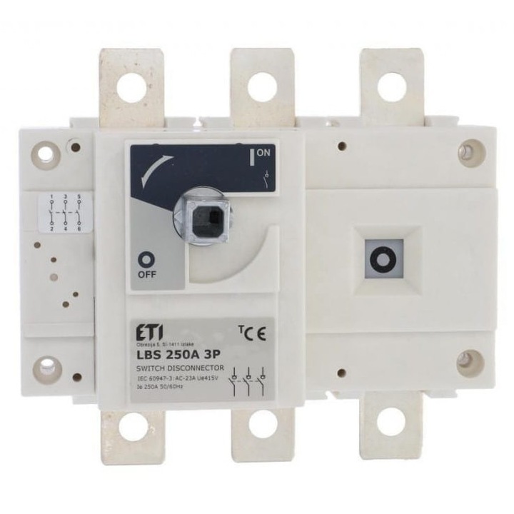 Intrerupator ETI Polam, LBS 250 3P, 180x100mm, 250A, 415V