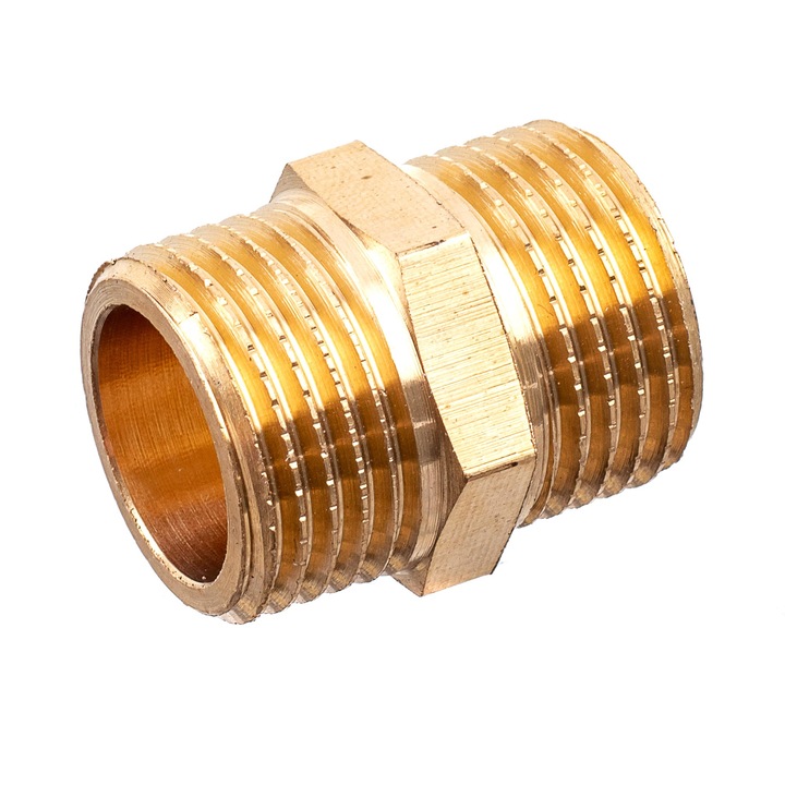 Fiting pneumatic TC Technic 1/2", cromat, pentru conectare accesorii compresoare