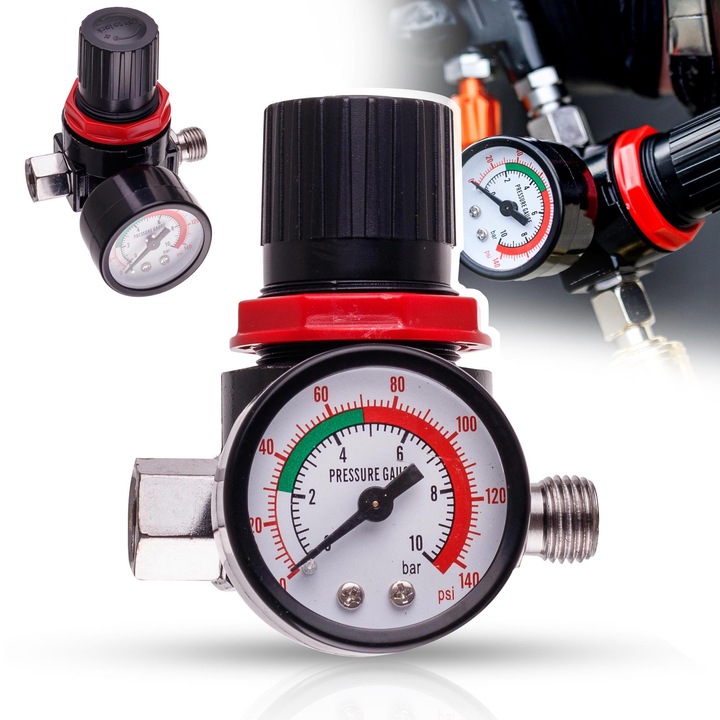 Reductor presiune Sicopro membrana cu manometru 1/4" 10bar