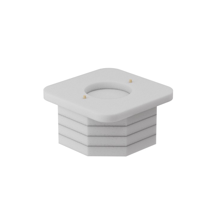 Set montaj cadita de dus compozit, Excellent, 20mm, pentru instalare pe gresie, usor de montat