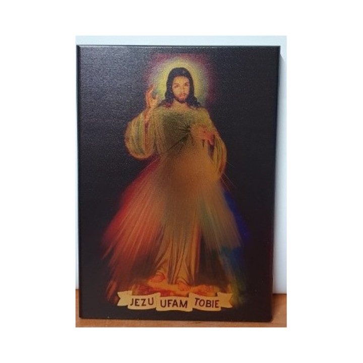 Icoana RUMIN-obrazy, Obraz ikona 25x18 cm, Iisus Milostiv, Jezu, iti incredintez tie