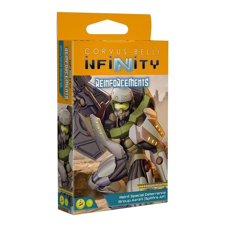 Разширение за Infinity Game, Haqqislam Reinforcements Special Deterrence Group Azra'il Spitfire AP, Corvus Belli, сглобяем модел, сив