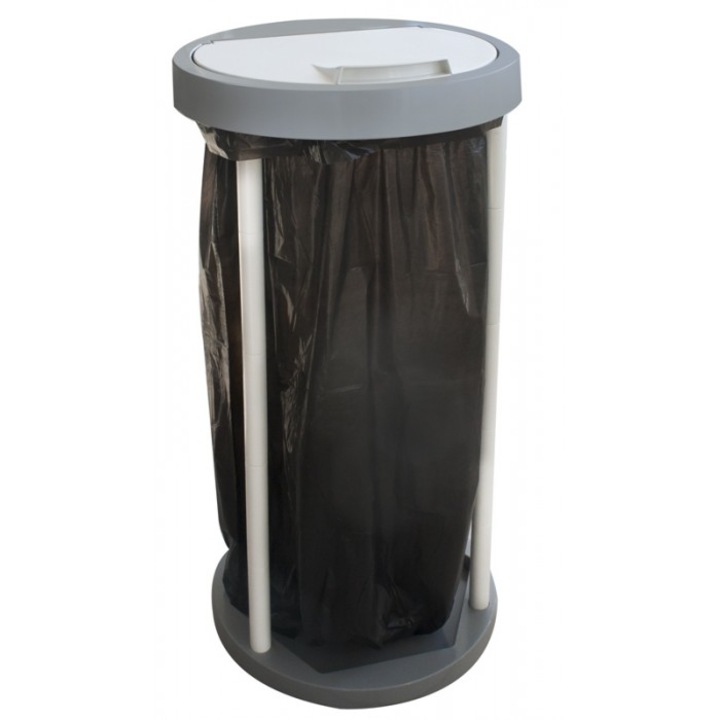 Suport pliant cu capac RAKI PROFI pentru saci menajeri 120lt
