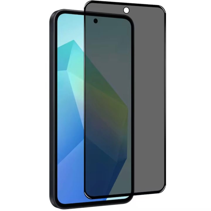 Folie sticla securizata privacy, compatibila cu Samsung Galaxy A26, Full Cover, Full HD