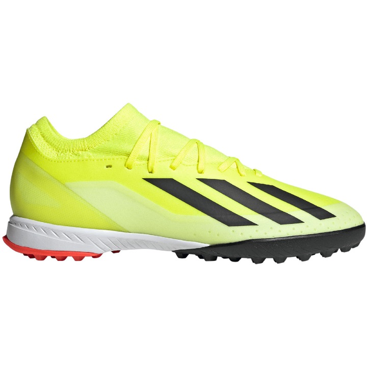 Ghete de fotbal Adidas X Crazyfast League TF, textil, galben